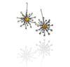 Black Flower earrings 