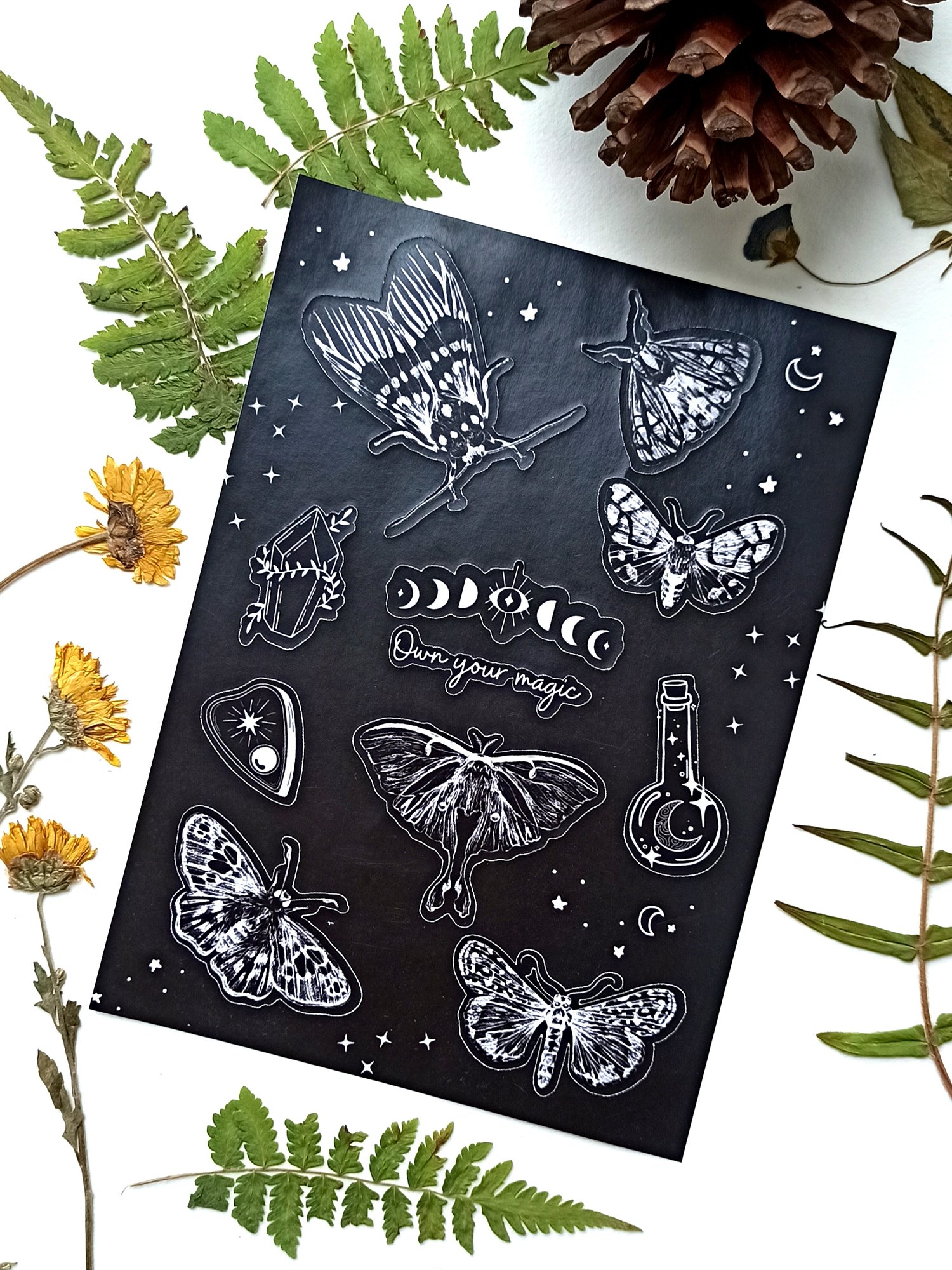Image of Witchy Moth Planner Sticker Sheet 