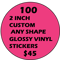 Image of 100 - 2 inch Sticker