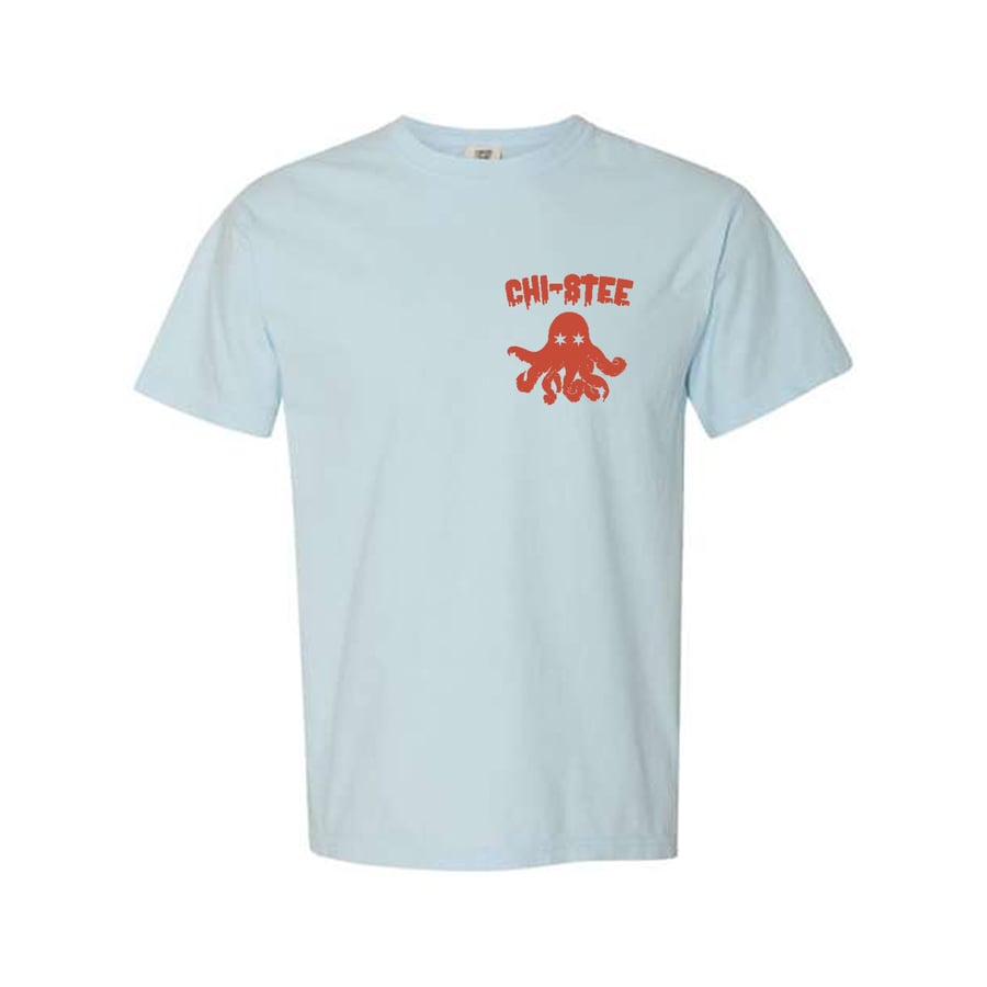 Image of CHI-BLUE HEAVYWEIGHT OCTO-DRIP TEE