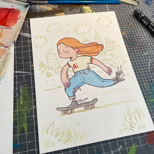 Image of Ai Skating Girl