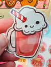 Milkshake - glitter sticker