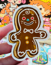 Iced Gingerbread cookie - vinyl sticker
