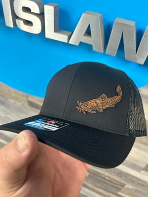 Flathead Catfish Fishing side patch hat 