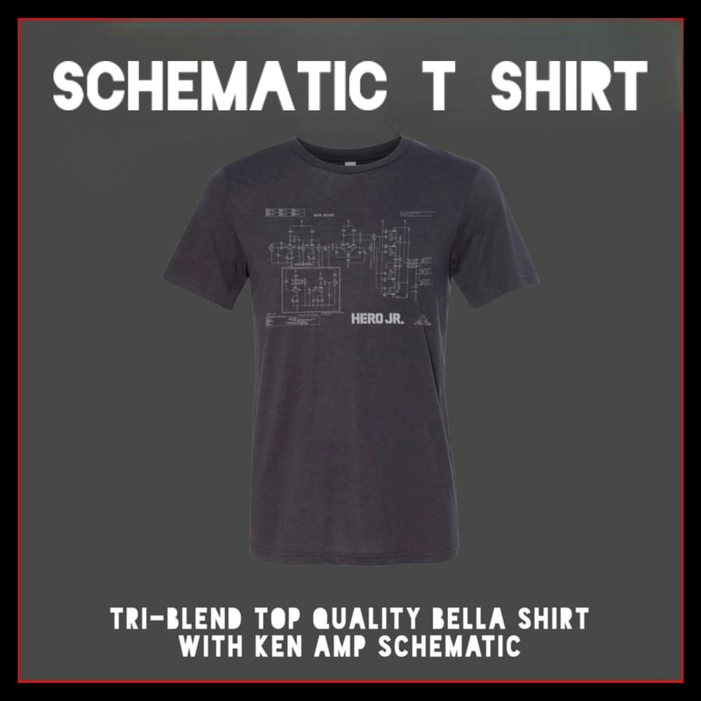 Image of Schematic Logo Gray triblend t-shirt