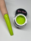 LIME green paint pot 