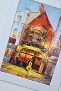 Original Print of Grapes Pub in Oxford