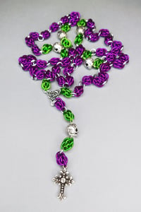 Image 3 of Floral Skull Rosary