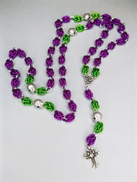 Image 1 of Floral Skull Rosary