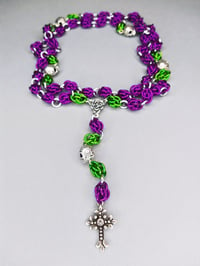 Image 4 of Floral Skull Rosary