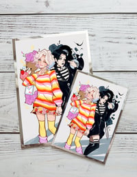 Image 1 of Wednesday and Enid mini prints 