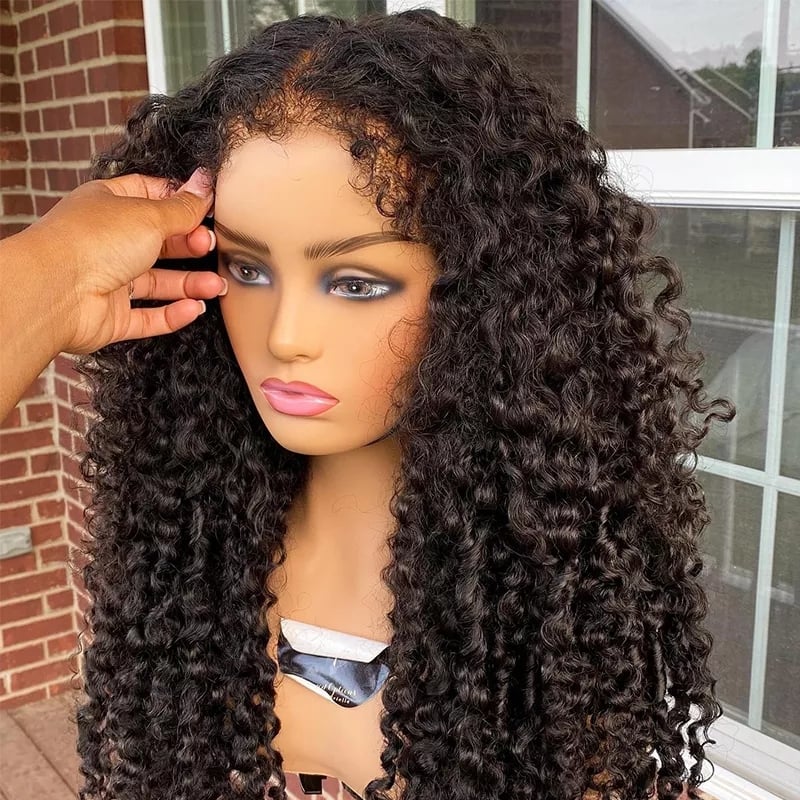 Image of Deep curly lace frontale