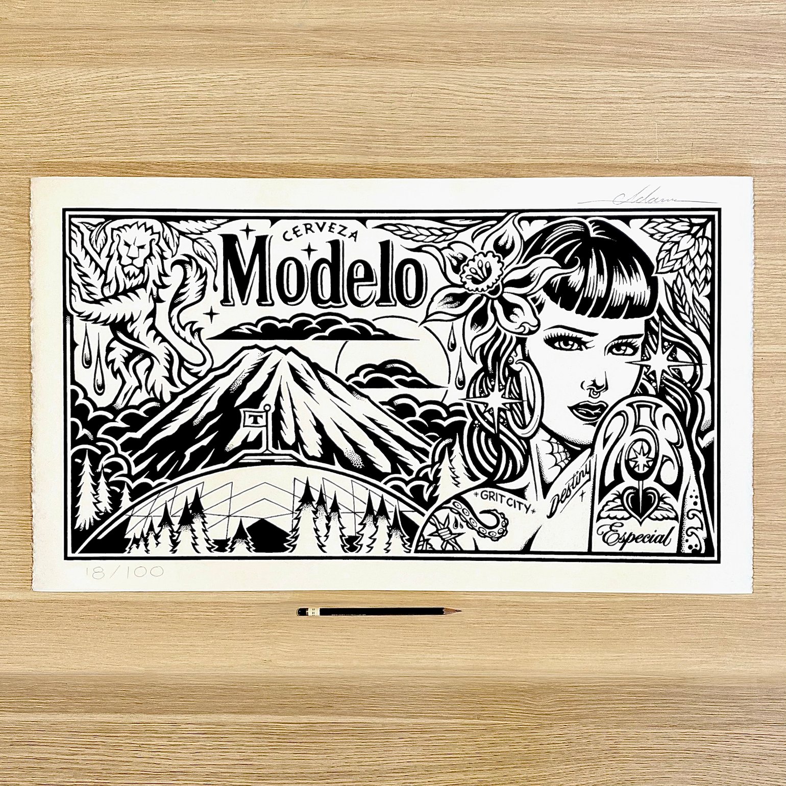 Image of Modelo Tacoma Limited Edition Art Print