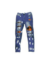 Image 1 of Custom painted slim fit jean