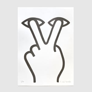 Image of Riso print 30 x 42 cm ‘Je Te Vois’