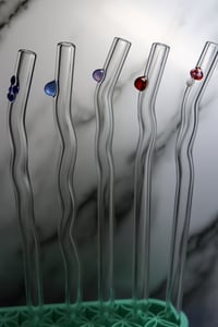 Image 2 of Wavy Glass Straws