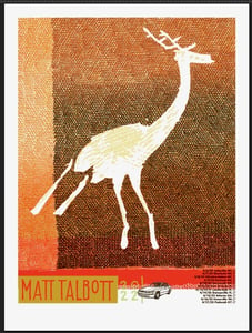 Image of Matt Talbott Spring '22 Tour Poster by Jay Ryan