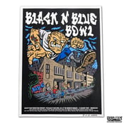 Image of BLACK N' BLUE BOWL 2023 Poster Signed by The Artist