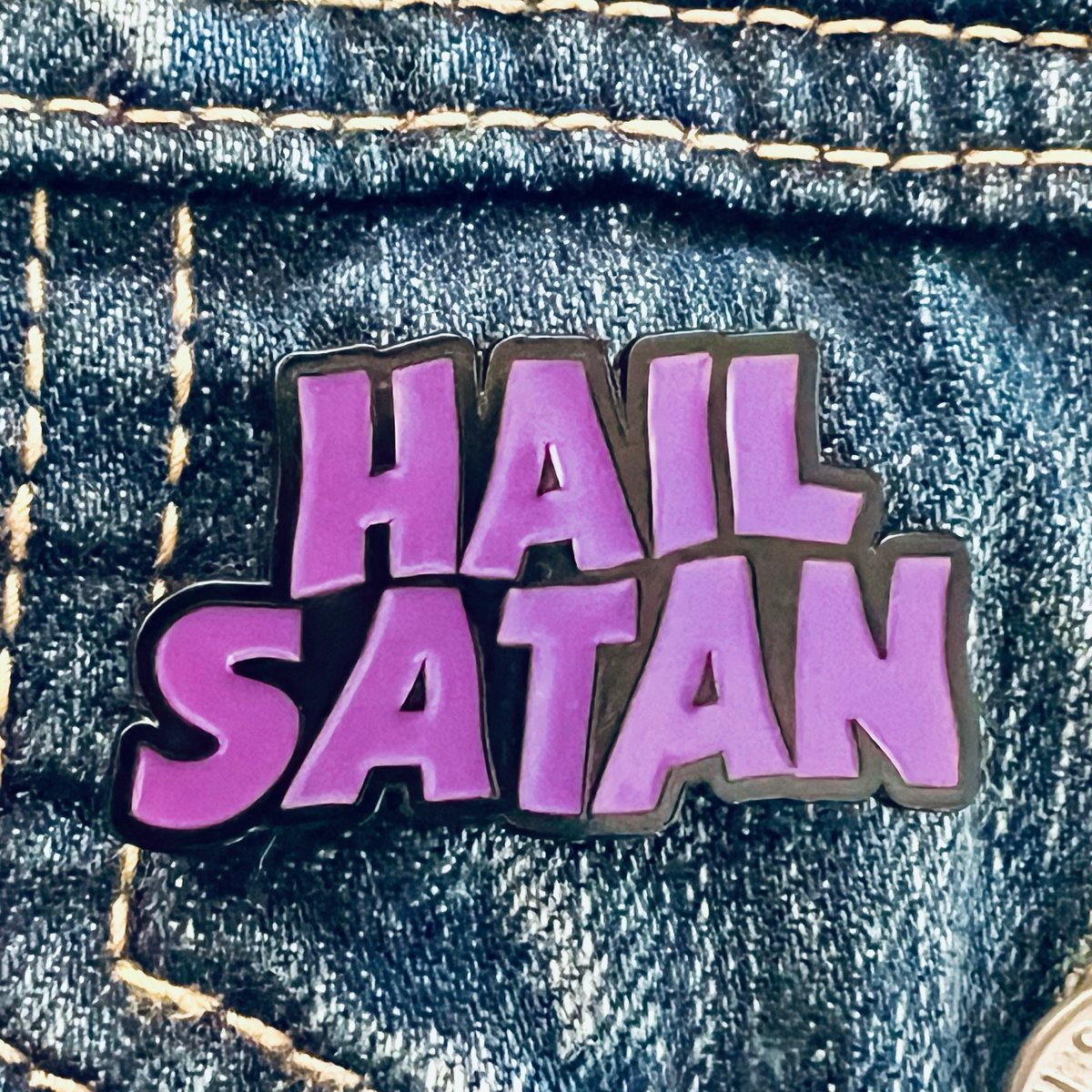 Hail Satan - Enamel Pin