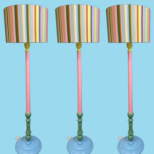 Image of 'City Stripe Pastel' Lampshade