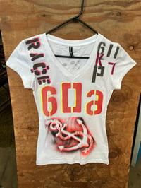 Image 1 of DP ONE OF A KIND GIRLS TEE PAINTED SZ L