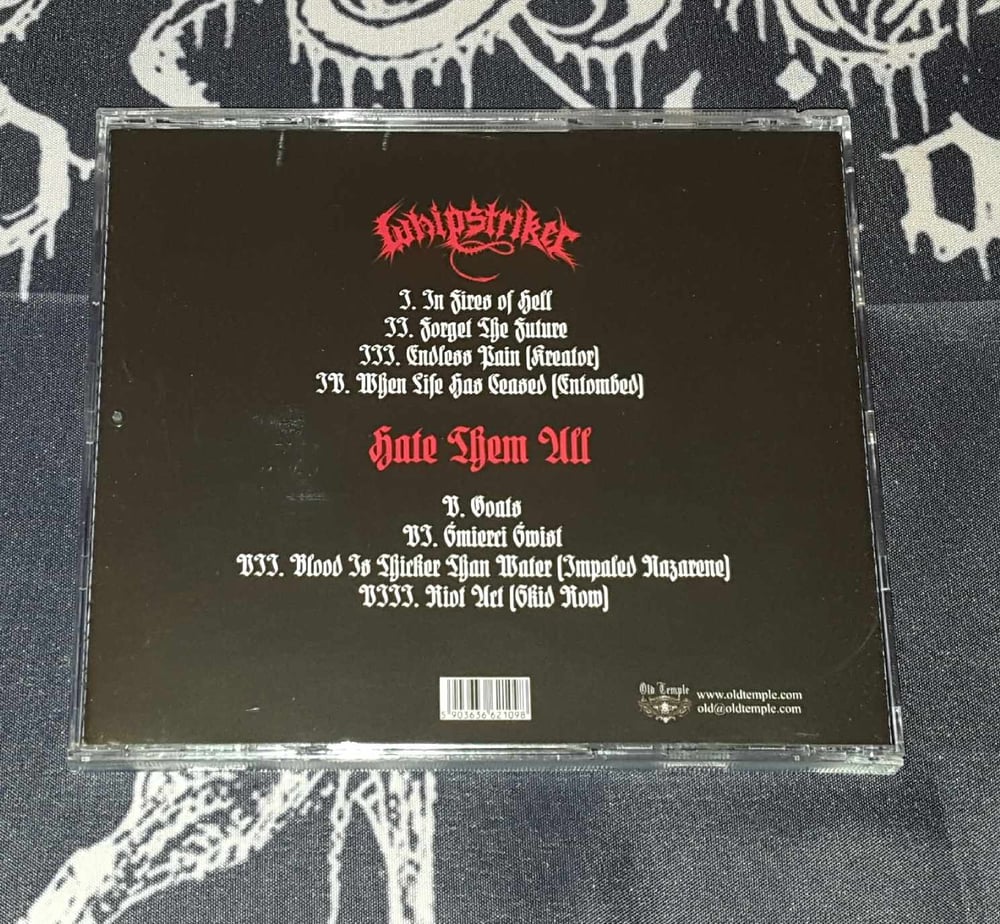 Whipstriker / Hate Them All - Strike Of Hate - Split -  CD