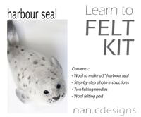 Image 2 of Harbour Seal - Needle Felting Kit