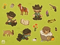 Arthur Morgan Sticker Sheet