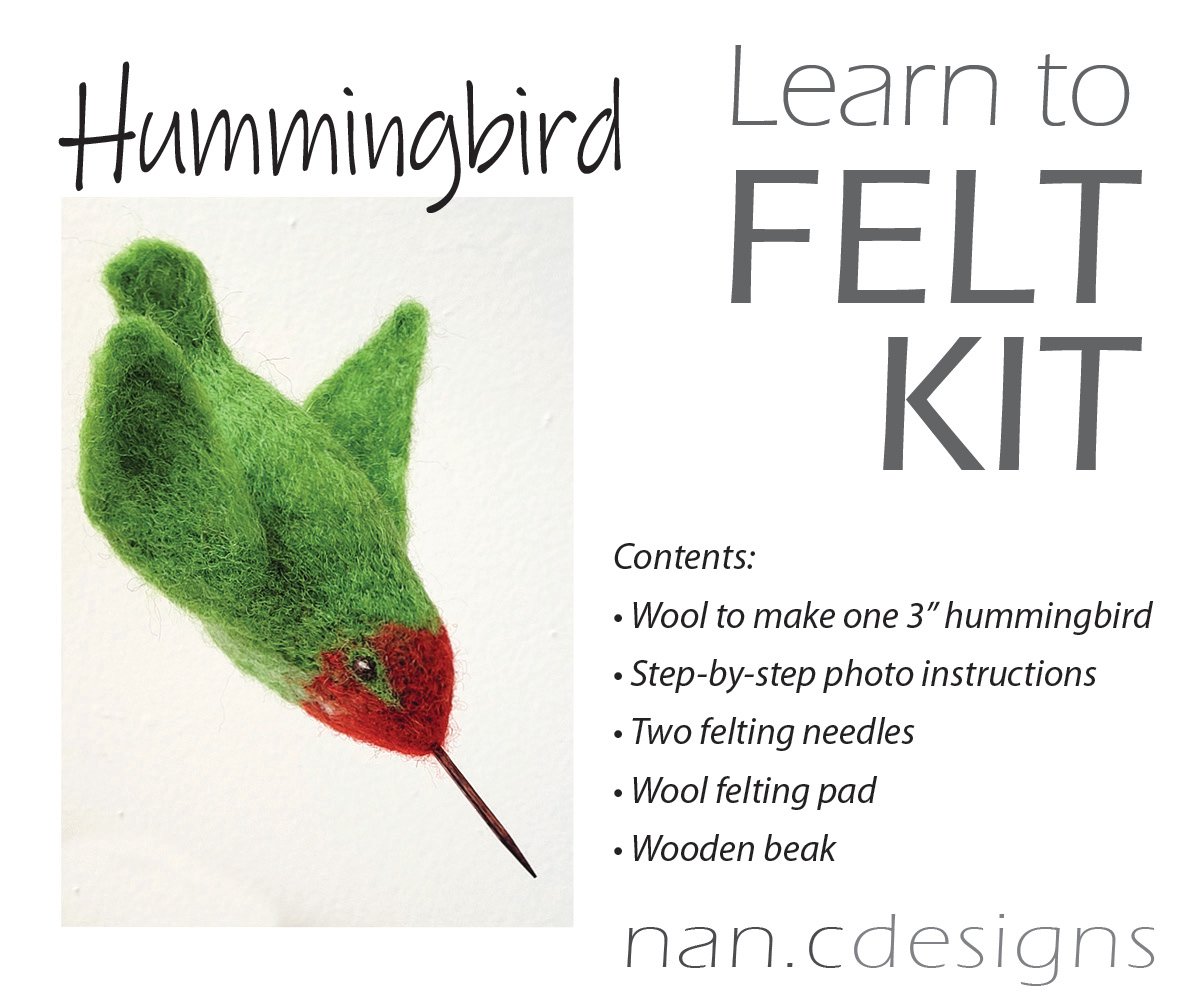 Hummingbird - Needle Felting Kit