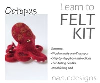Image 2 of Octopus - Needle Felting Kit