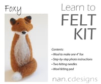 Image 2 of Foxy - Needle Felting Kit
