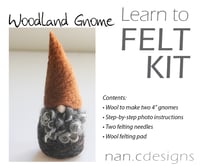 Image 2 of Woodland Gnome - Needle Felting Kit