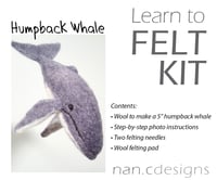 Image 2 of Humpback Whale - Needle Felting Kit