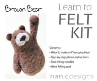 Image 2 of Brown Bear - Needle Felting Kit
