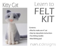 Image 2 of Kitty Cat - Needle Felting Kit