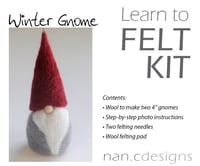 Image 2 of Winter Gnome - Needle Felting Kit