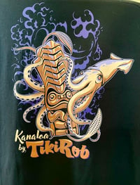 Image 2 of Black Kanaloa Squid T-Shirt