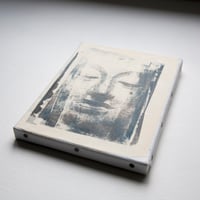 Image 4 of Monotype - "Bouddha bleu noir" - Thaïlande - 19x24 cm