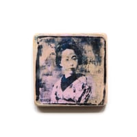 Image 1 of Monotype "Le kimono rose" - Japon - 13,5x13,5 cm