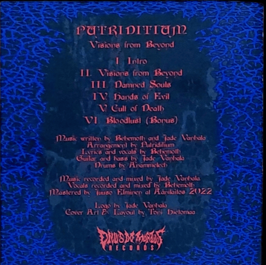 PUTRIDITIUM - VISIONS FROM BEYOND DEMO 2022  (with Bonus Track)