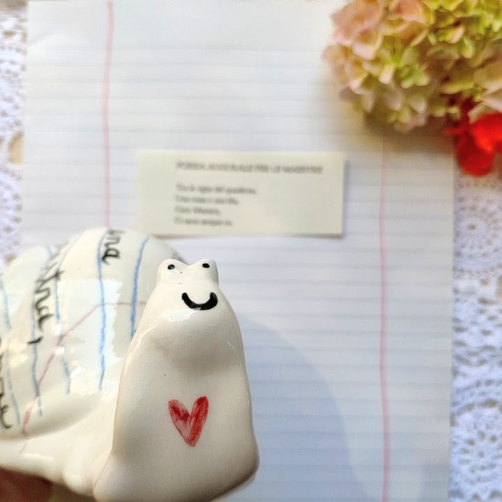 LUMACA POETICA - POESIA AUGURALE per LE MAESTRE