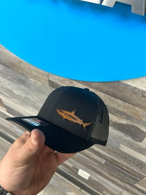 Blacktip Shark Fishing side patch hat