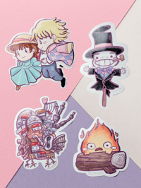 MOVING CASTLE WATERPROOF STICKERS
