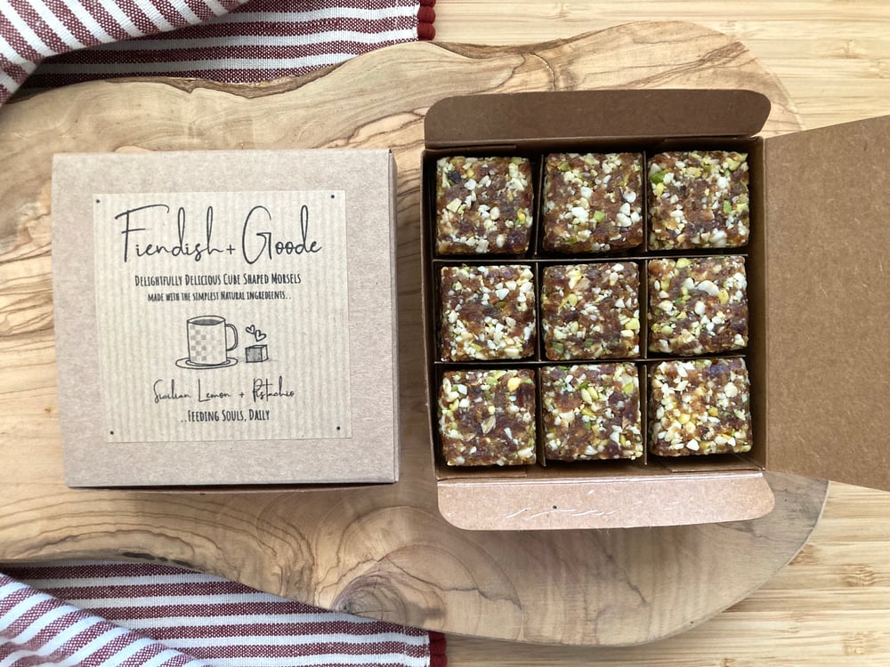 Image of Sicilian Lemon + Pistachio Cube Shaped Morsels