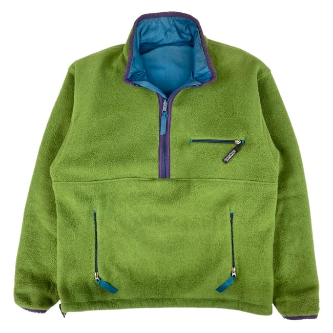 Vintage 90s Patagonia Glissade Pullover - Green