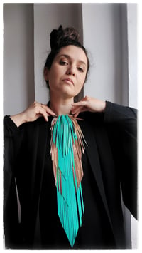 Image 3 of CROW KING graphic necklace - Verde Rame - 20% OFF