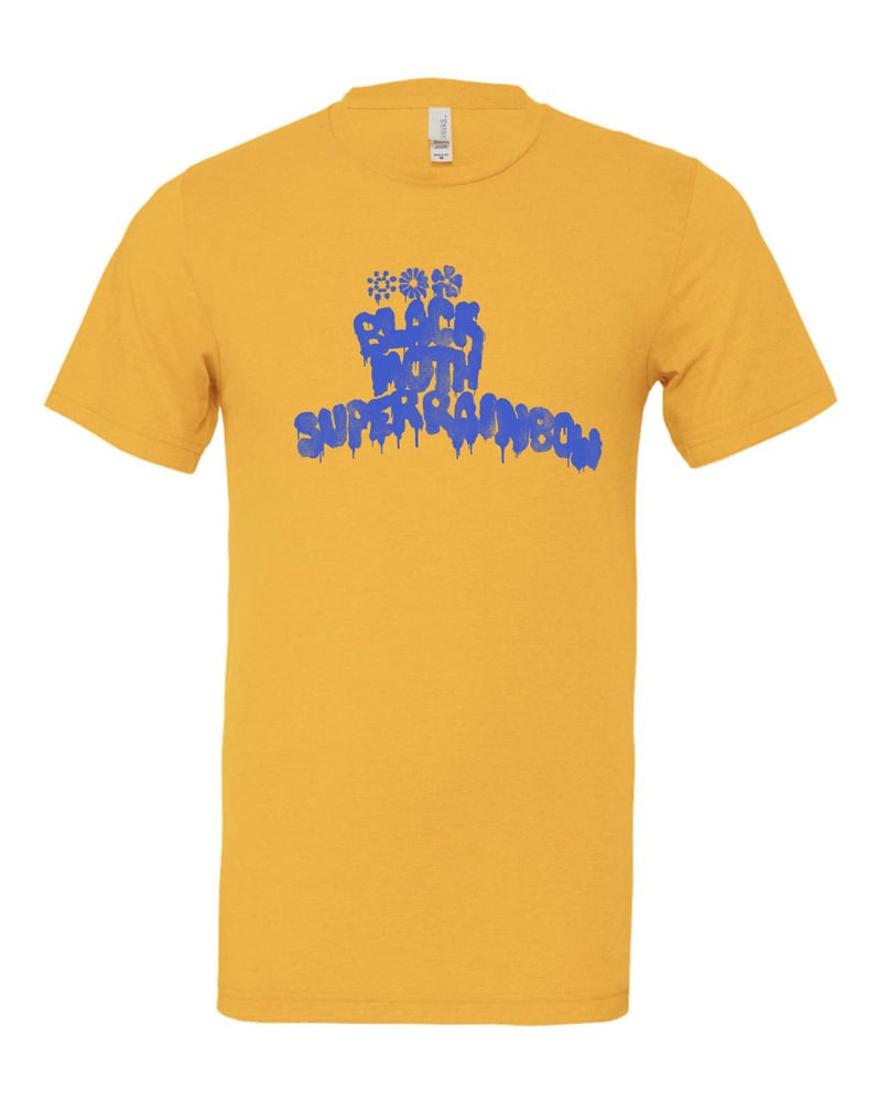 Image of Black Moth Super Rainbow Logo Shirt