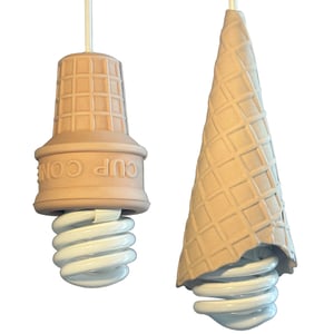 Image of Cone Lamps (beige)