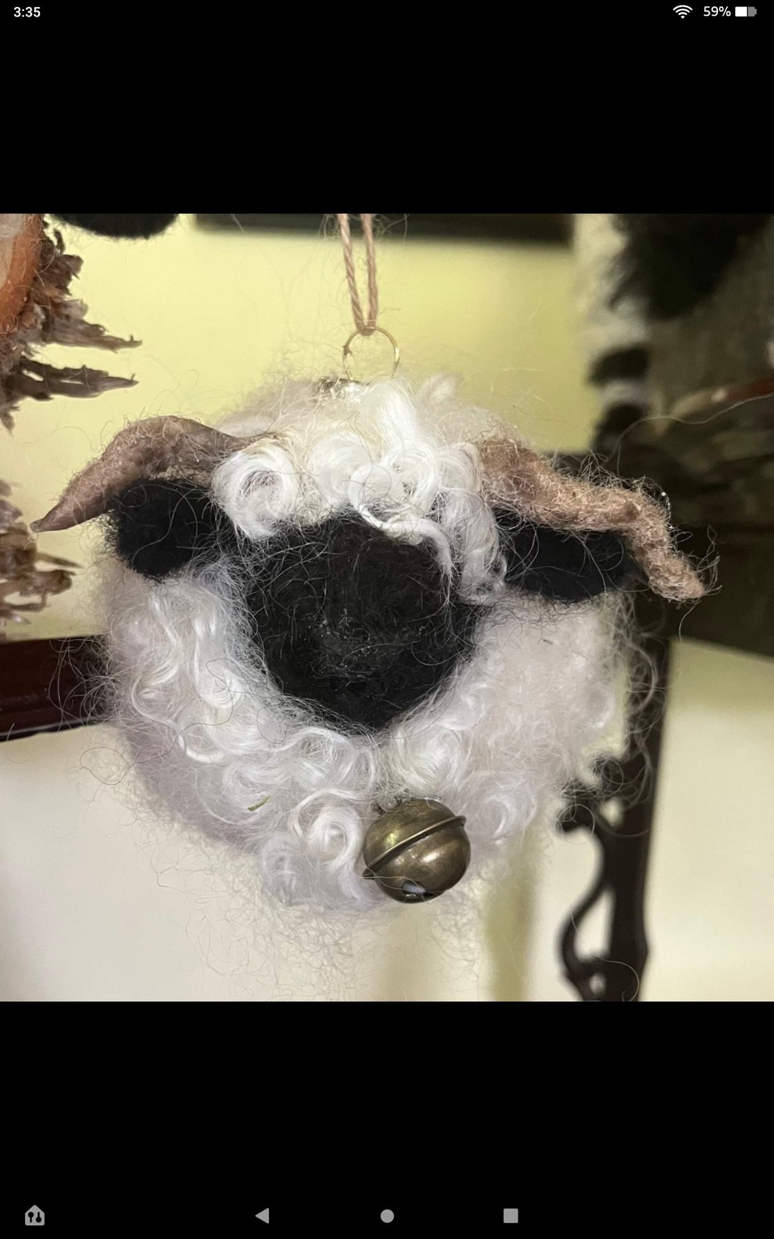 Image of Valais blacknose  sheep ornament