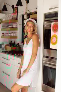 Image 1 of Lined Slip Dress White